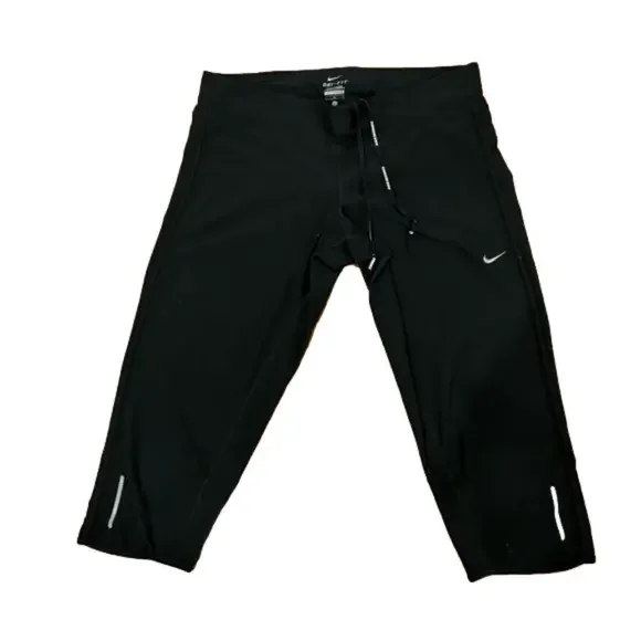 3 PIECES 90s NIKE DRI-FIT CROPPED LEGGINGS  PILATES, YOGO & BARRE CAPRI PANT L - Picture 6 of 11